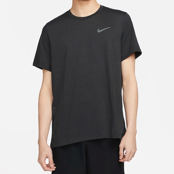 Nike Pro Dri-FIT Short-Sleeve Top DQ4866-010 (Black/Iron Grey) - Picture 2 of 6